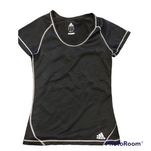 Adidas Black climalite short sleeve top size small